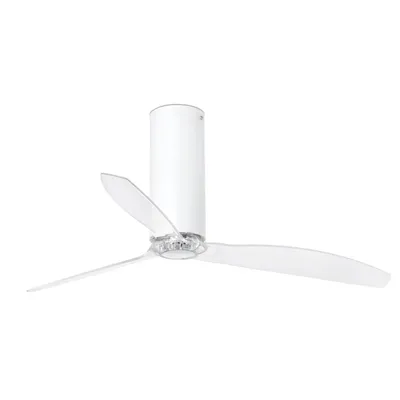 Obrázek produktu pro Energeticky úsporný stropní ventilátor s dálkovým ovládáním Tube White matt 128 cm