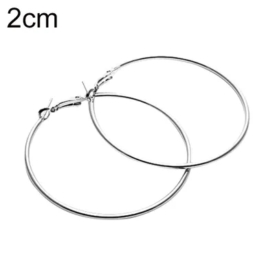 Produktbild von 1 Paar Damen-Ohrringe mit großem Kreis-Charm, Statement-Creolen, Abendparty, Schmuck, Geschenk-7cm