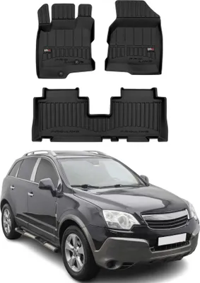 Produktbild von 2006-2018 Opel Antara Fußmatten TPE Schwarz 3 tlg