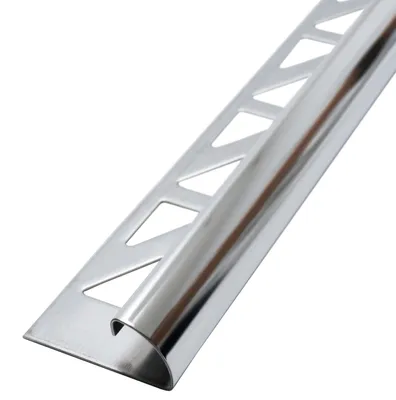 Produktbild von Dalsys Fliesenschiene Viertelkreisprofil Edelstahl Poliert 2,5m x 12,5mm, Rundprofil Halbrundprofil Fliesenprofil