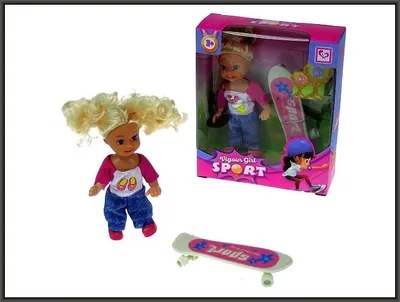 Zdjęcie produktu dla lalka 11cm na deskorolce HRL17