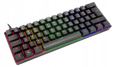 Zdjęcie produktu dla SPEEDLINK ATMOS, Przewodowy i Bezprzewodowy, USB, Mechaniczna, QWERTY, RGB LED, Czarny