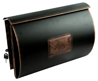 Produktbild von Nostalgischer Briefkasten mit Zeitungsfach, wasserfest (Schwarz-Bronze)