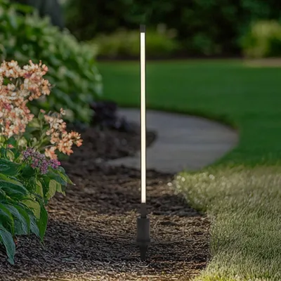Produktbild von Lindby LED-Wegeleuchte Neano, 80 cm, schwarz, Metall, IP65