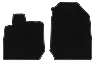 Productafbeelding van Velours voormatten voor Isuzu D-MAX III vanaf 2019 – 2-delig, zwart, op maat – Wielganizator BASIC