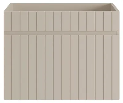 Produktbild von Hängender Waschtischunterschrank, geriffelt, beige – 60 cm – SATARA