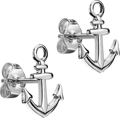 Produktbild von Ohrstecker Ohrringe Anker Maritim 925 Sterling-Silber Ohrschmuck Silber für Damen