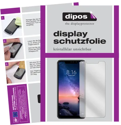 Produktbild von 6x Schutzfolie für Xiaomi Redmi Note 6 Pro klar Displayschutzfolie Folie Display