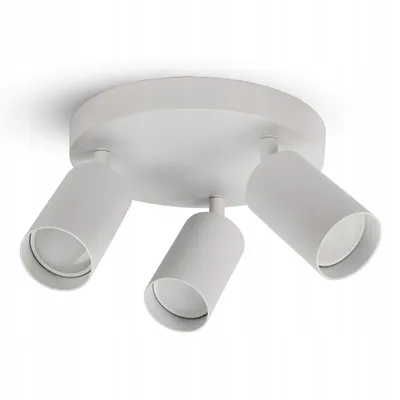 Produktbild von FKL DESIGN Home Deco Hochwertige Designleuchten Weiß mit GU10 Fassung | 3-fassung Deckenleuchten für moderne Wohnräume (N955-EG3-W)