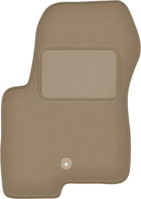 Produktbild von Fahrerfußmatte Velours beige passend für Jeep Patriot (2006-2016, Feld) – mit Befestigungen – passgenau