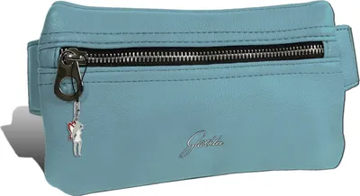Image de Glüxklee sac banane bleu clair en similicuir sac banane waist bag femme D2OTD5028H