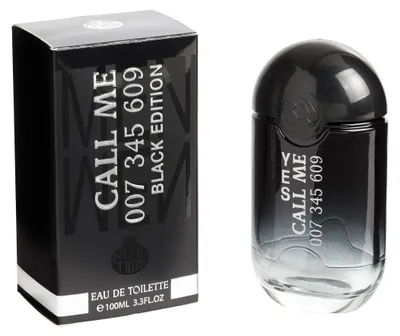 Produktbild von Real Time Eau de Toilette "Call Me 007 345 609 Black Edition" 100 ml
