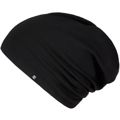 Produktbild von Enter the Complex® leichte Beanie Mütze, Übergangsmütze, Baumwolle (Jersey), Schwarz, L/XL