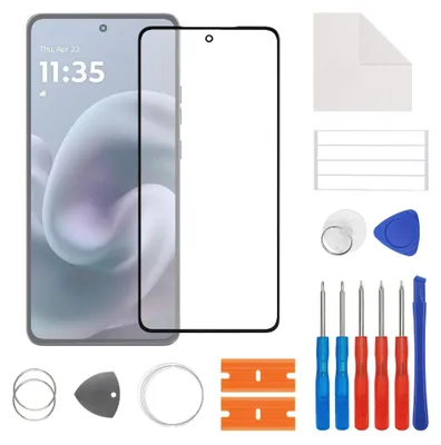Produktbild von Ersatzglas für Motorola Moto G86 XT2527-2 6,67 Zoll transparent inkl. Werkzeugset