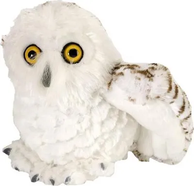 Produktbild von Wild Republic Plusch weise Schnee-Eule ausgestopfter Vogel - 15 cm