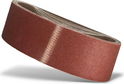Produktbild von MENZER Red Schleifbänder, 533 x 75 mm, f. Handbandschleifer, Normalkorund (10 Stk.) K60