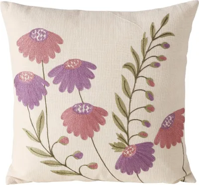 Produktbild von Handgefertigtes Kissen Pilena mit Blumenmotiv – Einzigartige Dekoration für Ihr Zuhause