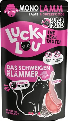 Produktbild von Lucky Lou SuperMono Lamm Katzenfutter Katzennassfutter Nassfutter Katze monoprotein