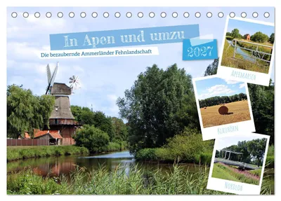 Produktbild von In Apen und umzu (Tischkalender 2027 DIN A5 quer), CALVENDO Monatskalender