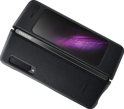 Produktbild von Samsung Leather Cover EF-VF907 für Galaxy Fold 5G, Schwarz