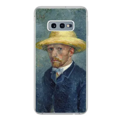 Produktbild von MuchoWow® Handyhülle Schutzhülle Hülle für Samsung Galaxy S10e Selbstbildnis mit Hut - Vincent van Gogh Silikon Softcase Handy Hülle - Handy