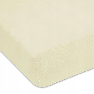 Produktbild von Designpremium Spannbettlaken Frottee Ecru 200x220 cm