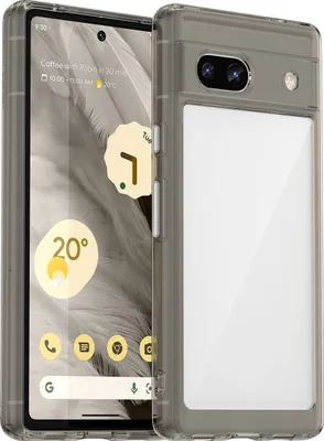 Produktbild von Mobigear Crystal  Google Pixel 7a Hülle Hardcase Backcover - Transparent / Grau