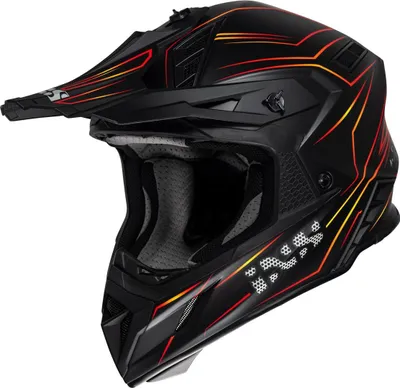 Produktbild von Motocross Helm 2.0 von iXS, schwarz matt/rot, Größe M (57/58)