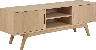 Zdjęcie produktu dla Marte stolik TV 2 drzwi 2 półki białe.