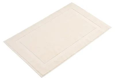Zdjęcie produktu dla Mata pod prysznic, 100% bawełna, 1000 g/m², możliwość prania, kolor kremowy, wymiary 60 x 100 cm
