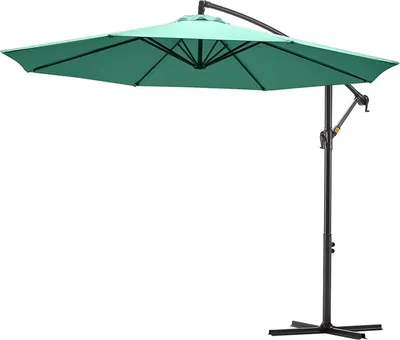Produktbild von Sunula Ampelschirm 300 cm für Garten Balkon Terrasse, Meeresblau