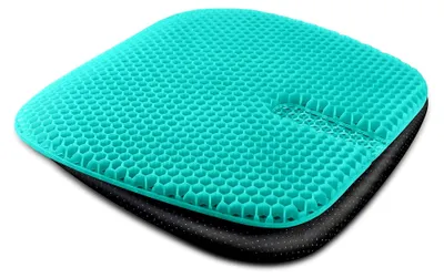 Produktbild von Gel-Sitzkissen für längeres Sitzen, Gelkissen zur Druckentlastung, 47,8 x 44,9 x 3,1 cm, Auto-Sitzkissen mit belüftetem Kühlungsdesign für Bürostühle