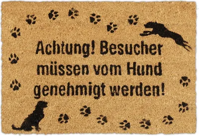 Produktbild von relaxdays Fußmatte Kokos Hund