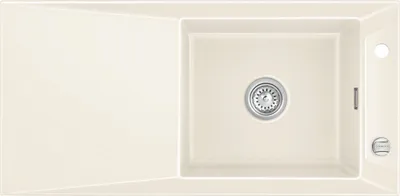 Produktbild von KeraDomo Spüle SIRO 100 MAGNOLIE mit Excenterbedienung