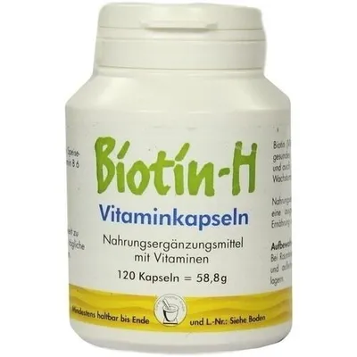 Obrázek produktu pro Biotin H vitaminové kapsle 120 kapslí