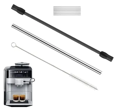 Melkslang-Set für Siemens EQ6, Edelstahl, Silikon, inkl. Bürste