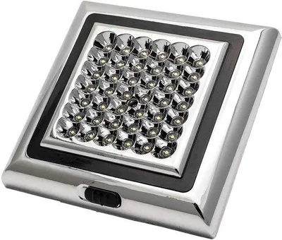 Zdjęcie produktu dla Lampa LED 12 V do kamperów, przyczep kempingowych i łodzi, 42 diody LED, biała, do wnętrz.