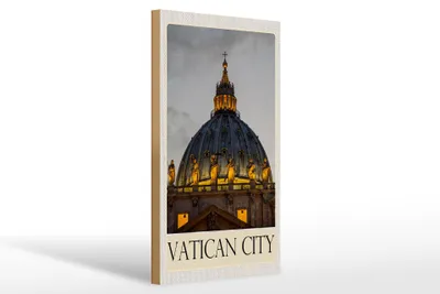 Produktbild von Holzschild Reise 20x30cm Vatikan Architektur Kirche Urlaub