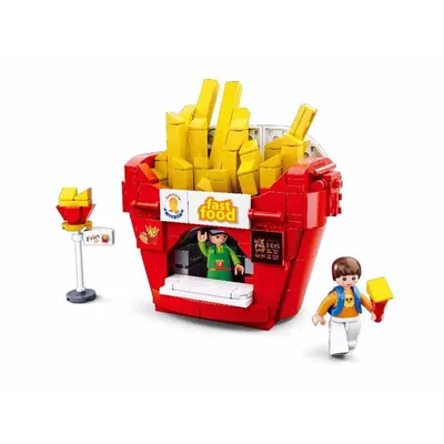 Produktbild von Sluban Bausteine Pommes Haus 320 Steine