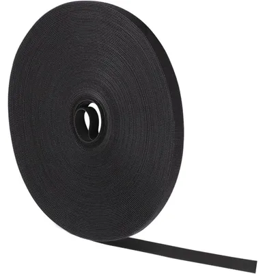 Immagine prodotto di Fascette stringicavo a strappo, 25 metri x 10 mm, nere, riutilizzabili