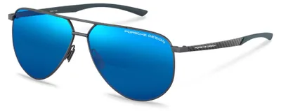 Produktbild von Porsche Design P8962 Dark grey, blue 64/12/145 Herren Sonnenbrillen