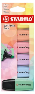 Image de Marqueurs pastel STABILO BOSS MINI - lot de 6
