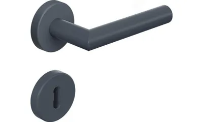 Produktbild von Hewi 162 Türdrücker Rosettengarnitur Anthrazit Edition matt (Lochung: PZ) Lochung: PZ