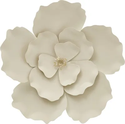 Produktbild von Wanddekoration flok 29x29cm beige - Atmosphera créateur d'intérieur