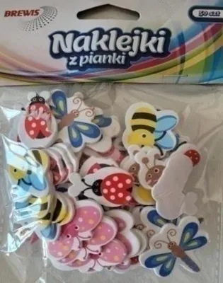 Productafbeelding van Stickers van schuimrubber, insectenmotieven, 50 stuks