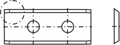 Image de Plaquette 66 - 30x12x1,5mm 35° T08CR 10 pces