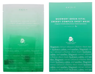 Produktbild von Axis-Y Mugwort Green Vital Engery Complex Sheet Mask 27ml