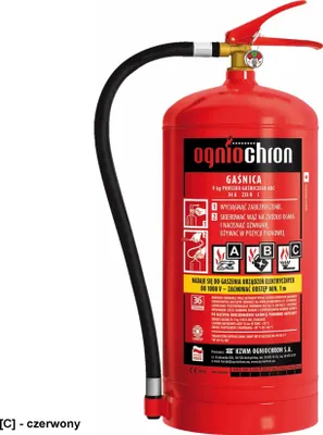 Zdjęcie produktu dla OGP-9XABC-E - Gaśnica proszkowa 9 kg