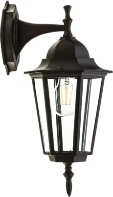 Zdjęcie produktu dla Kinkiet zewnętrzny retro dolny czarny 1xE27 50W LO4102 IP54 Kobi