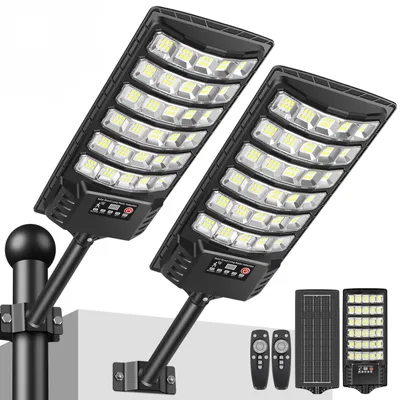 Solar-Straßenleuchte 6000K LED, 180 Lampen, 10000 Lumen, wasserdicht